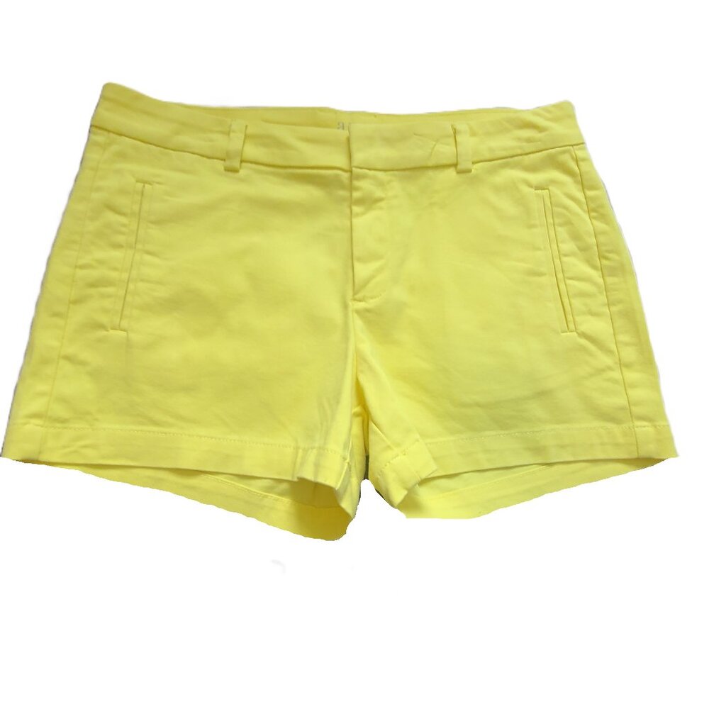 a.n.a. Yellow Twill Shorts Size 6 Cotton Spandex Blend